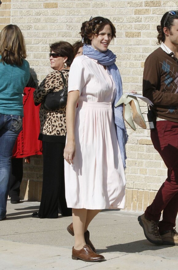 Jennifer Garner sur le tournage du film The Dallas Buyers Club à la Nouvelle-Orleans, le 29 novembre 2012