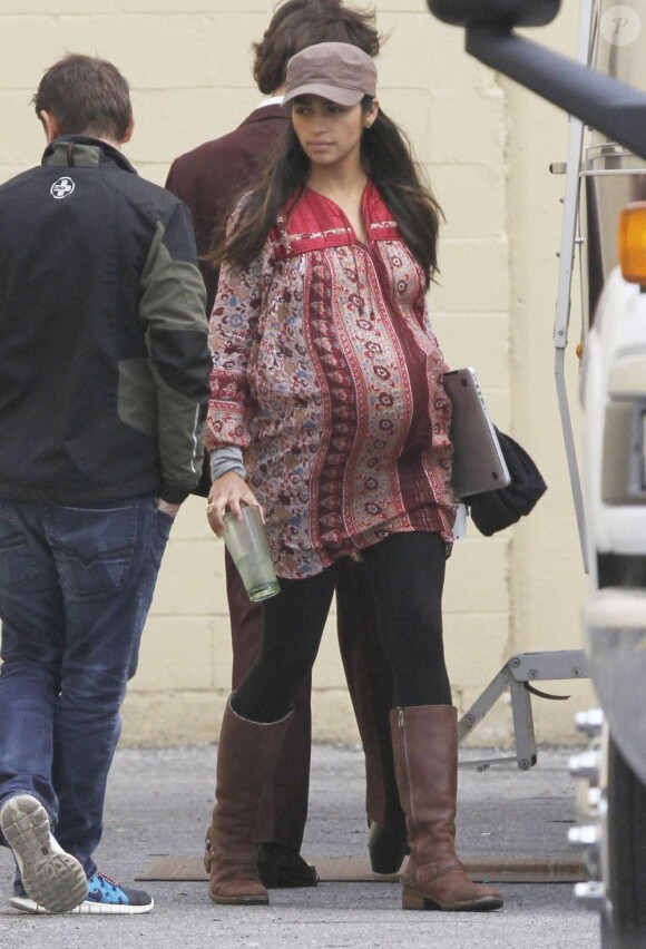 Camila Alves, sur le tournage du film The Dallas Buyers Club à la Nouvelle-Orleans, le 29 novembre 2012, dans lequel tourne son mari Matthew McConaughey