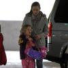 Toute la famille Affleck/Garner fête l'anniversaire de Violet, 7 ans, en compagnie de ses copines, le 1er décembre 2012 à Brentwood
