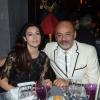 Monica Bellucci et Christian Louboutin, complices au dîner Dior le 2 décembre 2012 à Marrakech