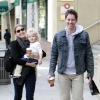Amy Adams, son fiancé Darren Le Gallo et leur fille Aviana à Beverly Hills, le 10 novembre 2012.