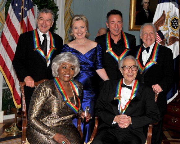 Dave Brubeck honoré lors de l'annuel Kennedy Center Honors, avec Grace Bumbry, Robert De Niro, Bruce Springsteen et Mel Brooks, en 2009.
