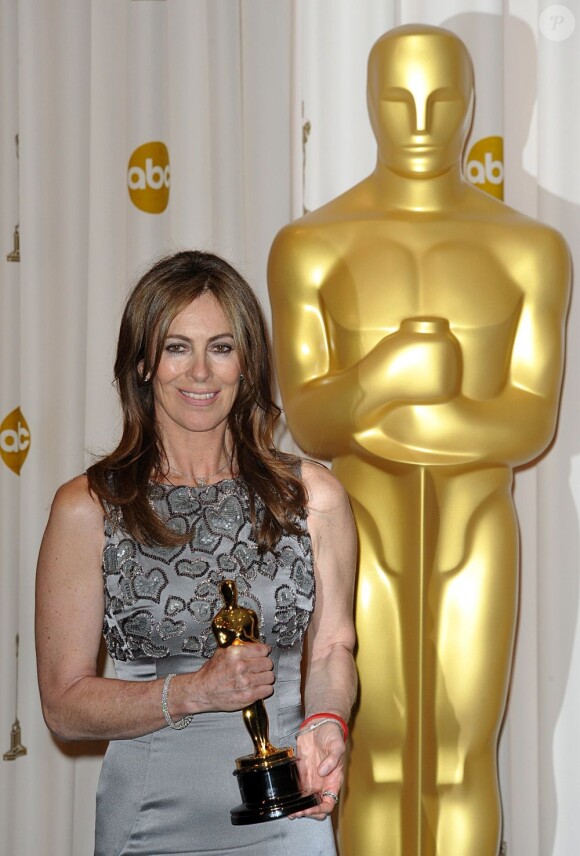 Kathryn Bigelow lors de la cérémonie des Oscars 2010