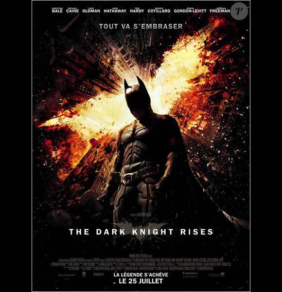 Affiche officielle de The Dark Knight Rises.