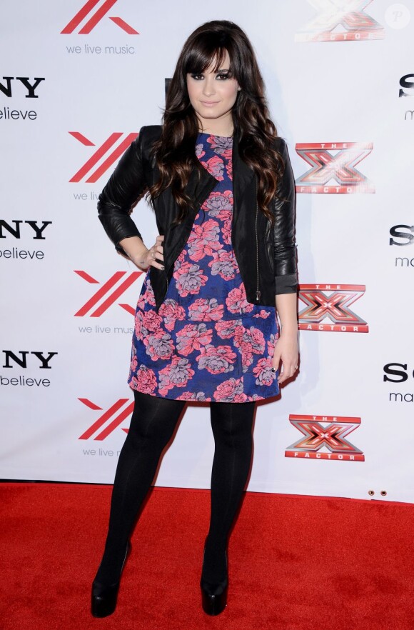 Demi Lovato à la soirée X Factor Viewing Party à Los Angeles le 6 décembre 2012.