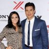 Mario Lopez et sa femme Courtney Mazza à la soirée X Factor Viewing Party à Los Angeles le 6 décembre 2012.