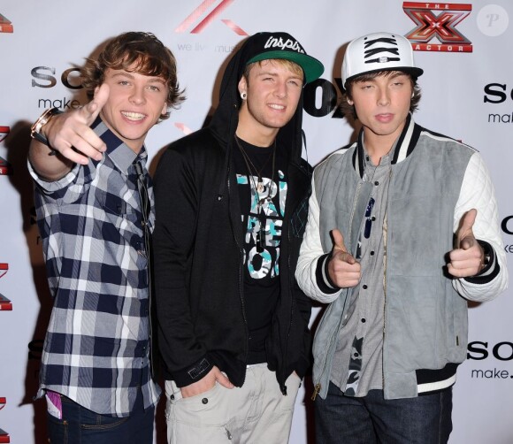 Emblem3 à la soirée X Factor Viewing Party à Los Angeles le 6 décembre 2012.