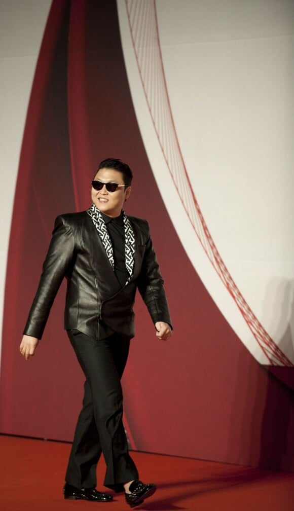 Le chanteur sud-coréen Psy à Hong Kong le 30 novembre 2012