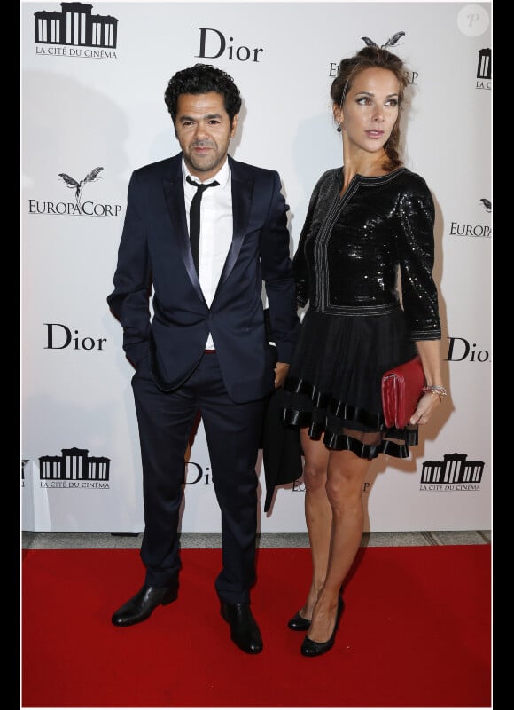 Jamel Debbouze et sa femme Melissa Theuriau lors de la soirée d'inauguration de la Cité du Cinéma à Saint-Denis, le 21 septembre 201.