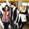 Exclusif - Rumer Willis, son petit ami Jayson Blair et l'actrice Brittany Snow font du shopping dans la boutique Armani Exchange et inaugurent la A|X Holiday Photo Booth en partenariat avec l'initiative Love is Louder. Los Angeles, le 10 décembre 2012.