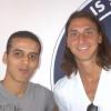 La star du PSG Zlatan Ibrahimovic et Miguel Iborra