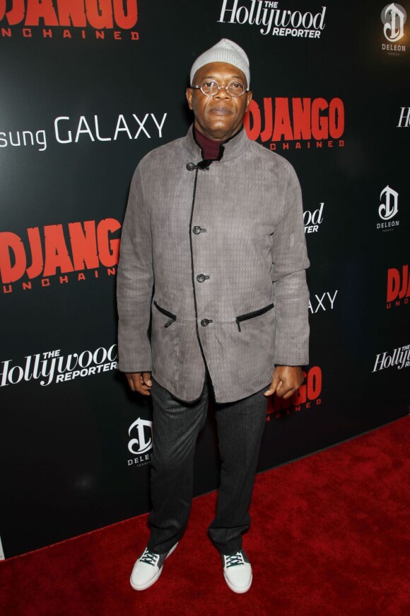 Samuel Jackson présent à la première de Django Unchained au Ziegfeld Theatre de New York, le 11 décembre 2012.