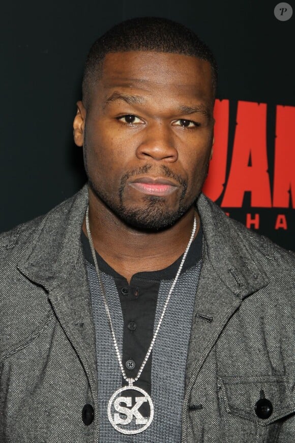 50 Cent de passage à la première de Django Unchained au Ziegfeld Theatre de New York, le 11 décembre 2012.