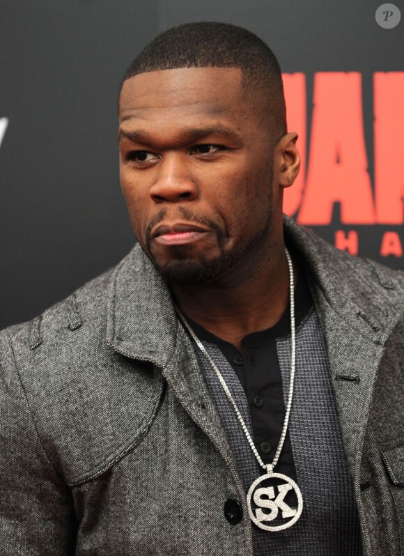 50 Cent à la première new-yorkaise du film Django Unchained, le 11 décembre 2012.