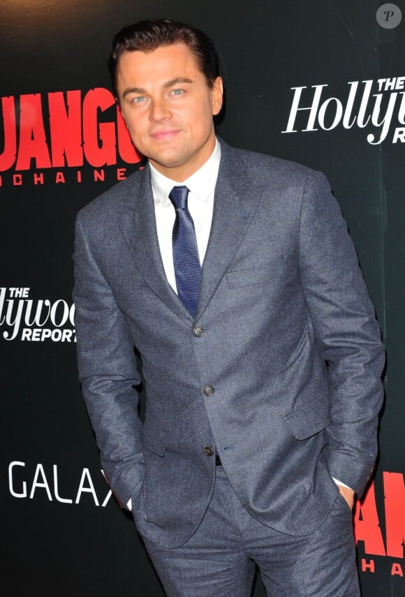 Leonardo DiCaprio est élégant tout de gris vêtu à la première new-yorkaise du film Django Unchained, le 11 décembre 2012.