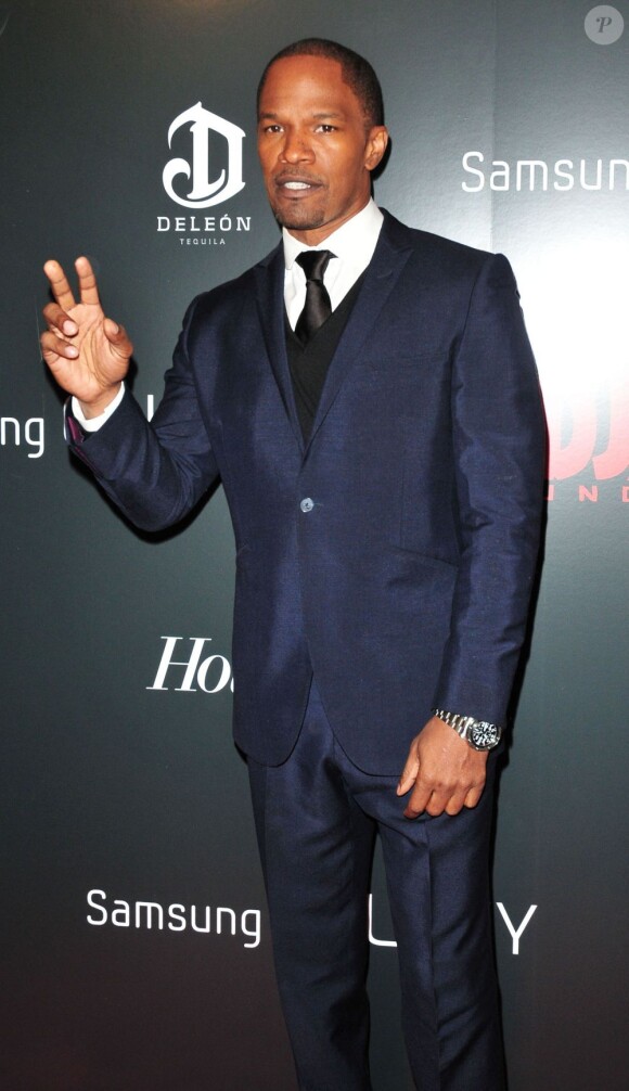 Jamie Foxx est classieux à la première new-yorkaise du film Django Unchained, le 11 décembre 2012.