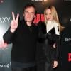 Quentin Tarantino et la superbe Uma Thurman pendant la première new-yorkaise du film Django Unchained, le 11 décembre 2012.