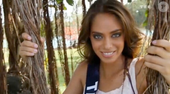 Hinarini de Longeaux, Miss Tahiti, se dévoile sur l'île Maurice en novembre 2012 pour le concours Miss France 2013