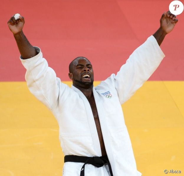 Teddy Riner après son titre olympique acquis le 3 août 2012 à Londres