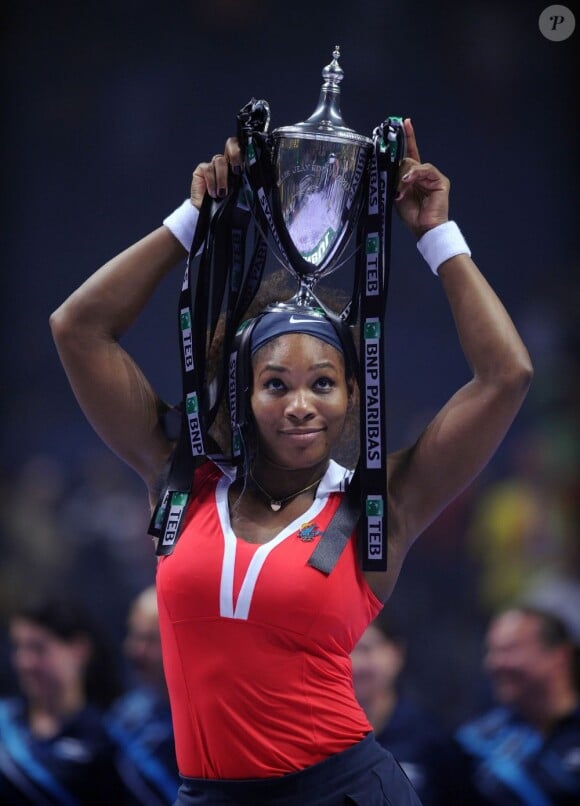 Serena Williams après sa victoires lors du Masters d'Istanbul le 28 octobre 2012