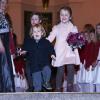Le prince Vincent bien parti pour partir ! La princesse Mary et le prince Frederik de Danemark étaient avec leurs quatre enfants, Christian, Isabella, Vincent et Josephine, au concert de Noël annuel à l'église Esajas de Copenhague, le 16 décembre 2012.
