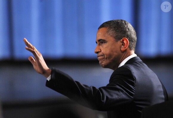 Barack Obama dans la ville de Newtown, le 16 décembre 2012.