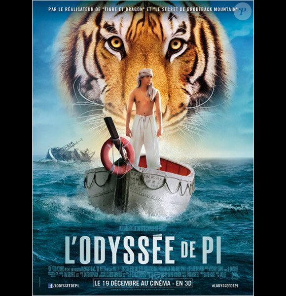 Affiche officielle de L'Odyssée de Pi, d'Ang Lee.
