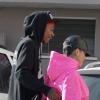 Amber Rose et son fiancé Wiz Khalifa quittent un cours pré-natal. Beverly Hills, le 18 décembre 2012.