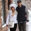 Paris Hilton et son petit ami River Viiperi en vacances au ski à Aspen, le 19 decembre 2012.