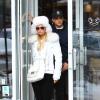 Paris Hilton et son petit ami River Viiperi en vacances au ski à Aspen, le 19 decembre 2012.