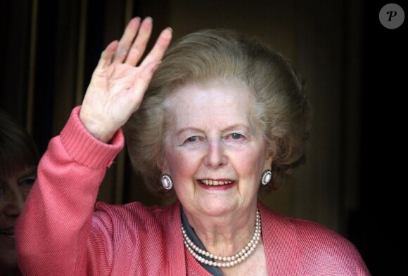 Margaret Thatcher à Londres en juin 2009.