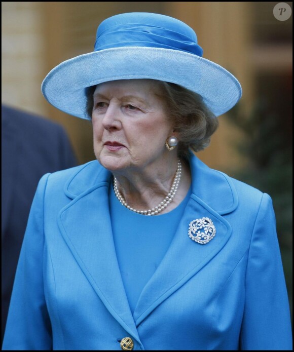 Margaret Thatcher à Londres en mars 2009.