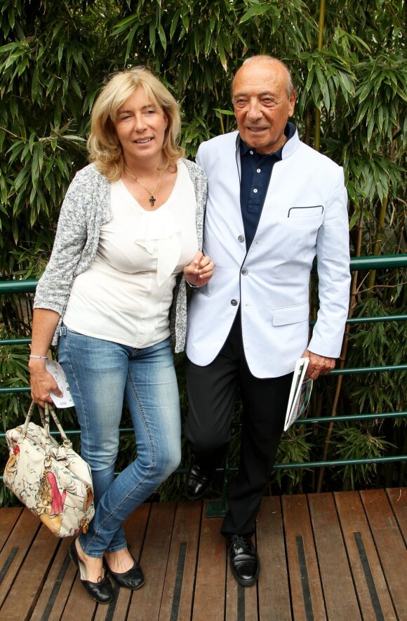 Jacques Séguéla et son épouse à Roland Garros en juin 2012