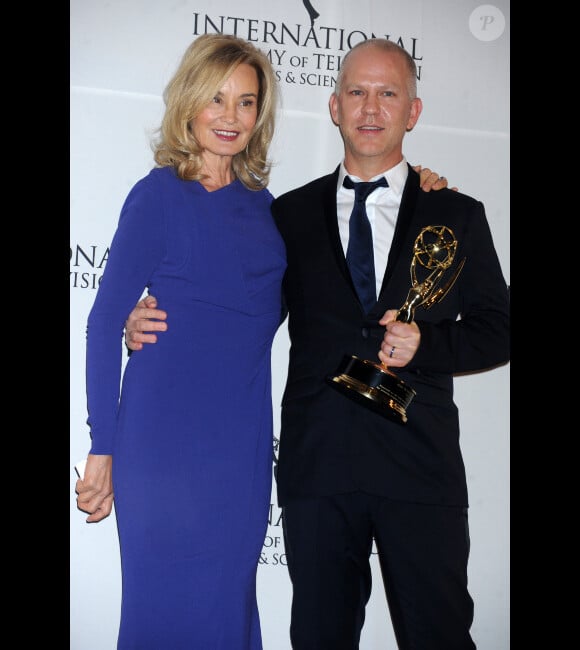 Ryan Murphy et Jessica Lange, aux 40e Emmy Awards à New York le 19 novembre 2012.