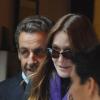 Nicolas Sarkozy et sa femme Carla Bruni-Sarkozy à New York le 14 octobre 2012.