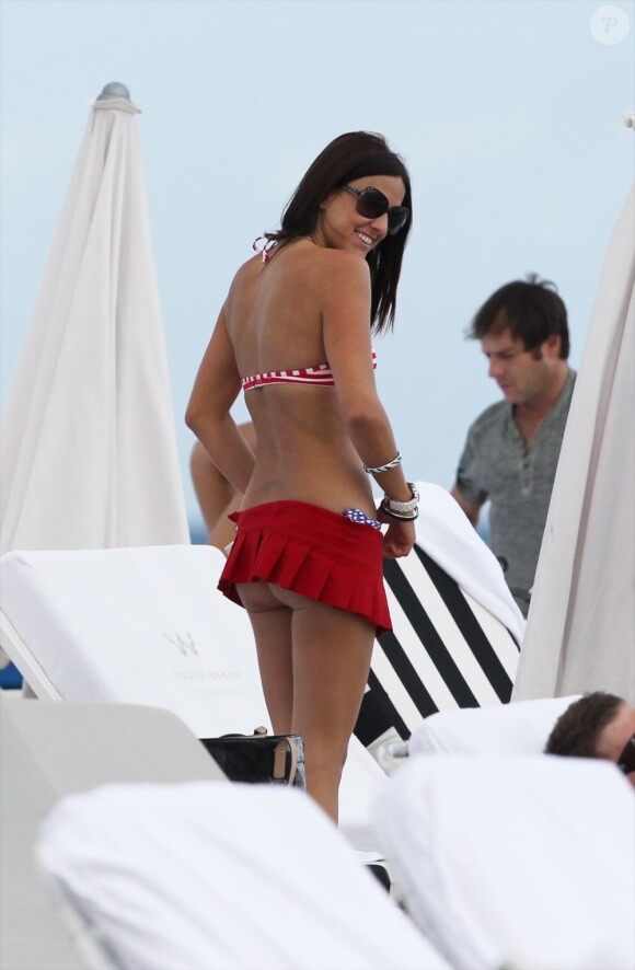 Filippo Inzaghi à Miami avec sa compagne Claudia Romani le 26 décembre 2012.