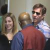 Dennis Quaid avec une mysterieuse blonde à l'aéroport de Los Angeles, le 28 Decembre 2012.