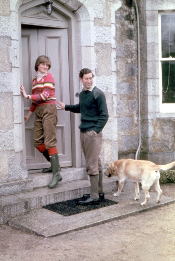 Le prince Charles et Lady Diana, fiancés, le 5 mai 1981