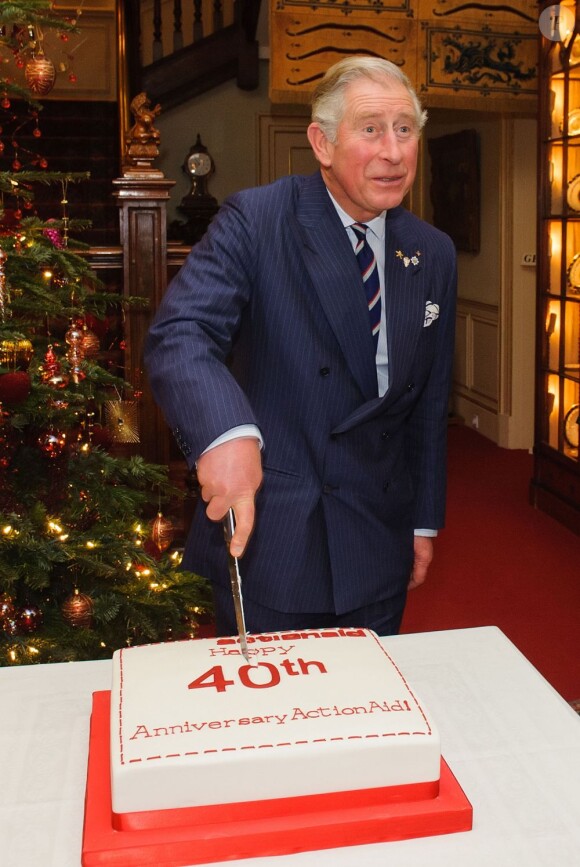 Le prince Charles, leader des activités royales une fois de plus en 2012, lors du 40e anniversaire de ActionAid, le 18 décembre 2012 à Londres.