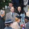 Le prince Edward et la princesse Anne le 25 décembre 2012 à Sandringham.