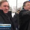 Gérard Depardieu lors de son arrivée en Mordovie, le dimanche 6 janvier 2013.