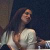 Irina Shayk dans les tribunes du stade Santiago Bernabeu pour voir son compagnon Cristiano Ronaldo affronter la Real Sociedad le 6 janvier 2013.