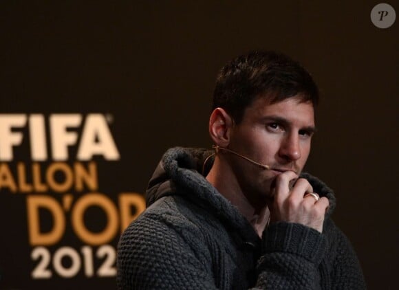 Lionel Messi à Zurich, le 7 janvier 2013.