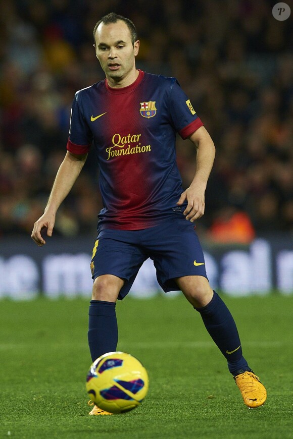 Andrès Iniesta à Barcelone, le 6 janvier 2013.