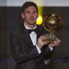 Lionel Messi a reçu le 7 janvier 2013 à Zurich son quatrième FIFA Ballon d'or