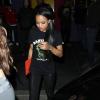 Karrueche Tran l'ex-compagne de Chris Brown arrive dans la boîte de nuit My Studio à Los Angeles le 6 janvier 2012. La jeune femme y a croisé Rihanna, nouvelle chérie de son ex.