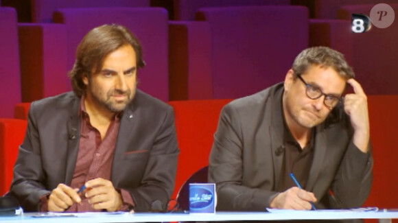 André Manoukian et Olivier Bas dans les premiers extraits de la dernière phase du théâtre de Nouvelle Star sur D8 le mardi 8 janvier 2012