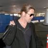 Brad Pitt arrivant à l'aéroport de Los Angeles le 8 janvier 2013
