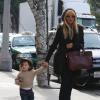 Rachel Zoe et son fils Skyler Berman font du shopping à Los Angeles, le 9 janvier 2013.