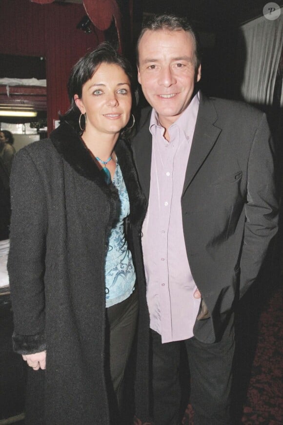Pascal Brunner et son ex-femme à Paris le 10 février 2005.